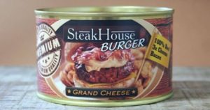 Steakhouse Burger in a can