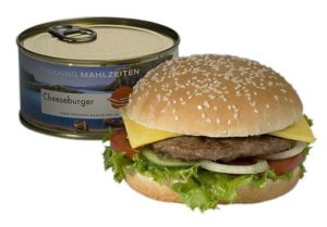 Trekking Mahlzeiten Canned Cheeseburger in a Can