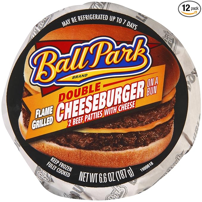 Ball Park Double Cheeseburger, 6.6 Ounce - 12 per case